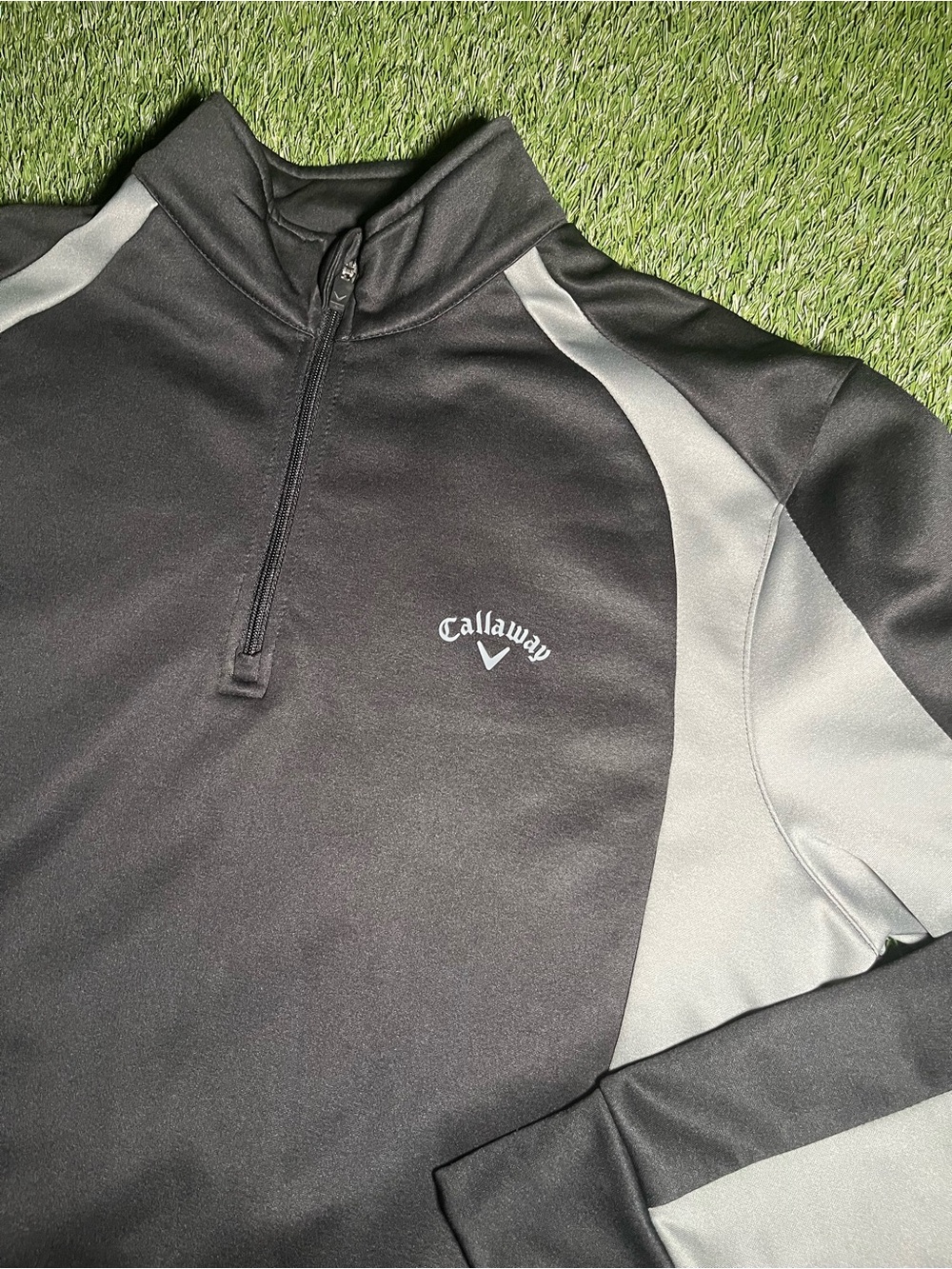 Callaway Men’s Large Black & Gray Quarter-Zip Performance Jacket